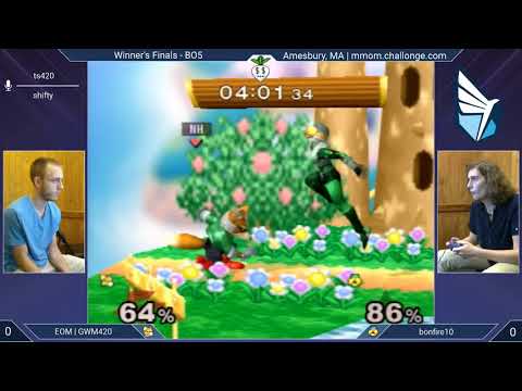 MMOM165 SSBM - GWM420 (Fox) vs. bonfire10 (Sheik) - Melee WF