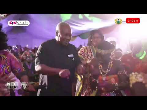 WATCH: Prez Mahama Dances Adowa to Amandzeba’s “Wogbe J3k3”