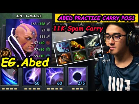 Ready For Doto !! EG Abed - [Anti Mage] A-GOD 11K MMR Spam Carry In Ranked Dota 2 pro Gameplay