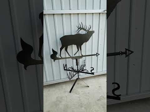 Флюгер Лось, флюгер на дах з металу 2 мм. - фото 1 - id-p1412380463