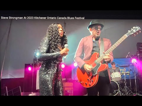 Steve Strongman At 2023 Kitchener Ontario Canada Blues Festival