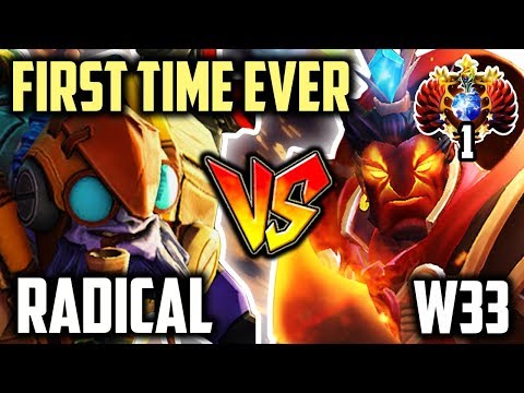 FIRST TIME EVER!!! Radical Tinker vs W33 Ember Spirit What a Game Dota2