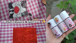 Achadinhos shopee✨pijama✨top trançado✨kit lip tint coleção girls✨