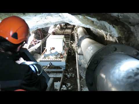 Standseilbahn Pissevache 2015 Talfahrt Teil 3