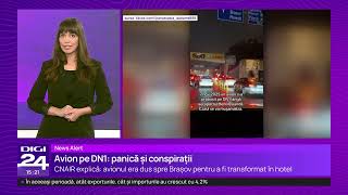 Imagini cu un avion pe străzile de lângă Capitală au stârnit un val de conspirații pe TikTok