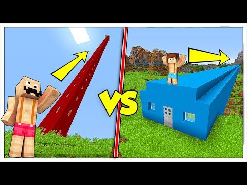BASE PIÙ ALTA CONTRO BASE PIÙ LUNGA DI MINECRAFT ITA!