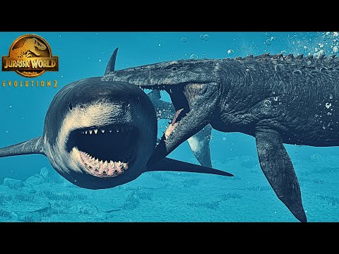 🦈 MEGALODON & MOSASAURUS vs. All Marine Reptiles |Sea Dinosaur Monsters Hunt & Fight|