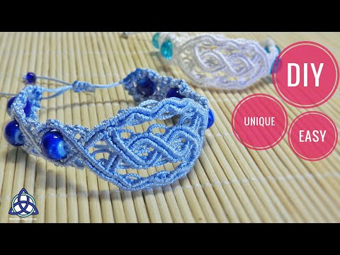 Macrame Bracelet Tutorial Celtic Style EASY and Simple Macrame Design