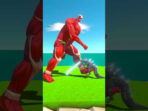5 Levels of Colossal Titan vs Real Godzilla - Animal Revolt Battle Simulator