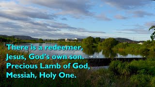 There is a Redeemer (3vv+refrain) [with lyrics for congregations]