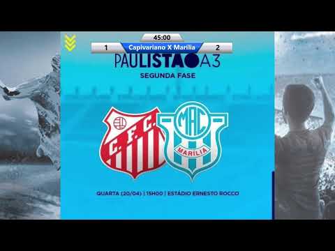 Capivariano x Marília - Paulistão A3  - Ao Vivo -  TV Canal 4 Marília