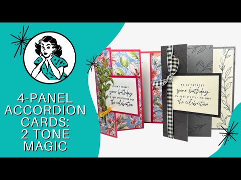 🔴 Create Stunning 4 Panel Accordion Fold Birthday Cards In Minutes