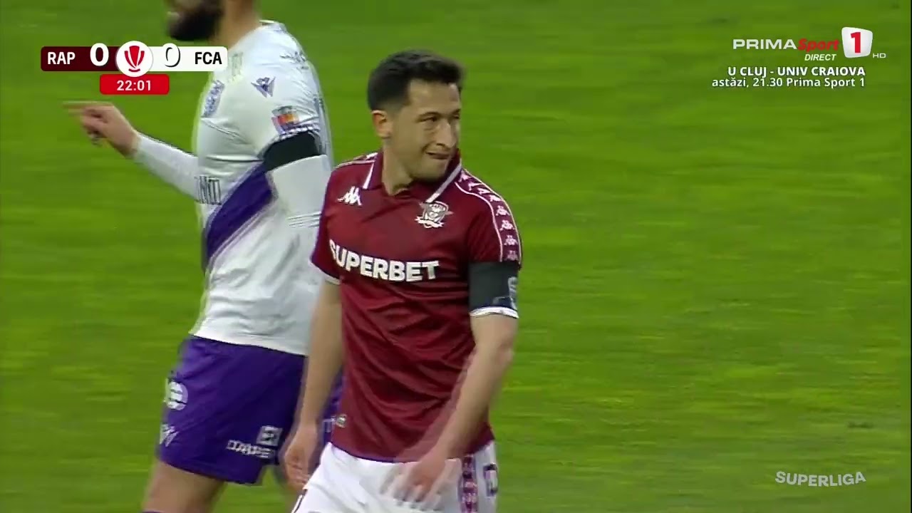 Rapid București vs Argeș Pitești Highlights