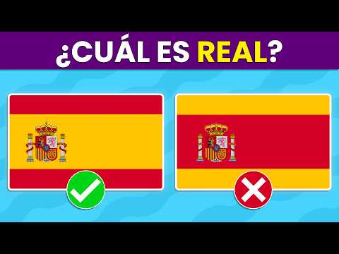 Adivina Cuál es la Bandera REAL ✅🧐❌| Test de Banderas  y de Cultura General 🧠📚