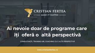 Oferim o alta perspectiva in training-uri