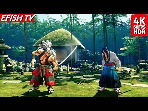 Haohmaru vs Tachibana Ukyo (Hardest AI) - Samurai Shodown | 4K 60FPS