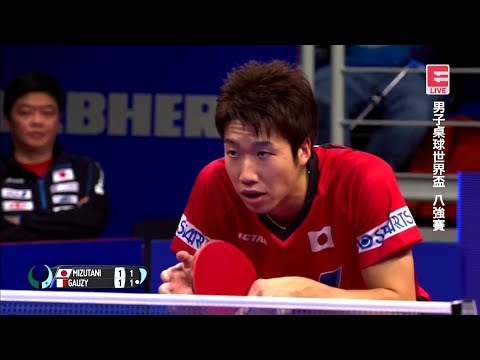 2017 Men's World Cup (MS-QF) MIZUTANI Jun Vs GAUZY Simon [Full Match/Chinese|HD1080p]