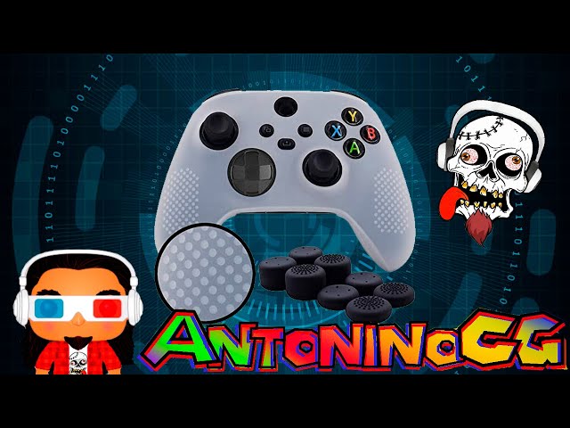 Vídeo relacionado con HLRAO Funda de Silicona Que Brilla en la Oscuridad para Mando Xbox Series X, Funda Protectora de Goma Suave Antideslizante para Mando Xbox Series S con 6 Tapas de Agarre para el Pulgar Que Brillan en