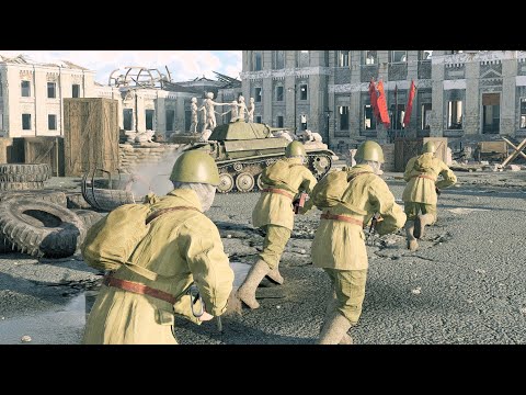 Red Army vs Wehrmacht - Communist Street - Battle of Stalingrad #enlistedgame