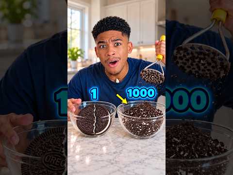 He SMASHED an OREO 1,000 Times🍪😱#reaction #shortsfeed #youtubeshorts #cringe #comedy #funny