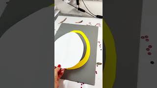 Behind the Scenes: Creating a Minimalist Yellow Easter Egg Artwork #artlovers