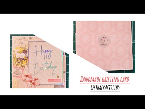 Easy and beautiful handmade happy birthday greetings card | how to make a greeting card at home