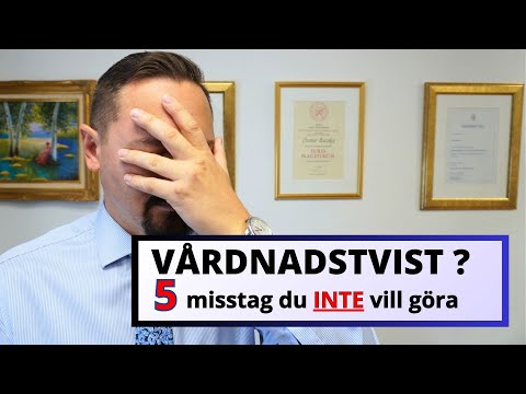 De 5 vanligaste misstagen föräldrar gör i en vårdnadstvist