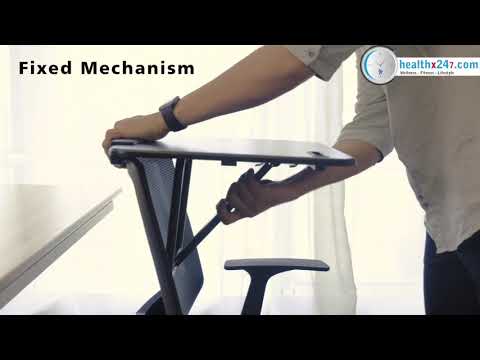 Defianz Chair Converting Mobile Standing Desk