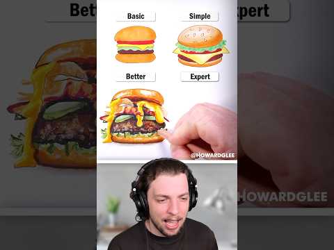 How to Draw A Burger!
