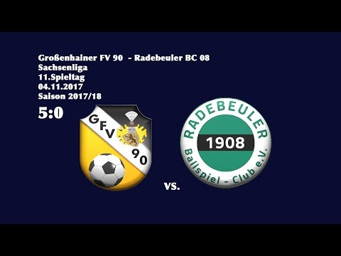 11.Spieltag / Sachsenliga - (2017/18) / Großenhainer FV 90 - Radebeuler BC 08  5:0