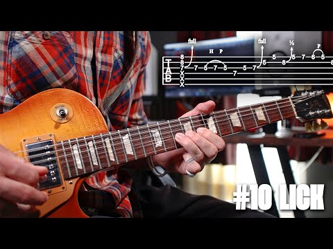 10 Modern Blues Licks in 2 Min w/Tabs!