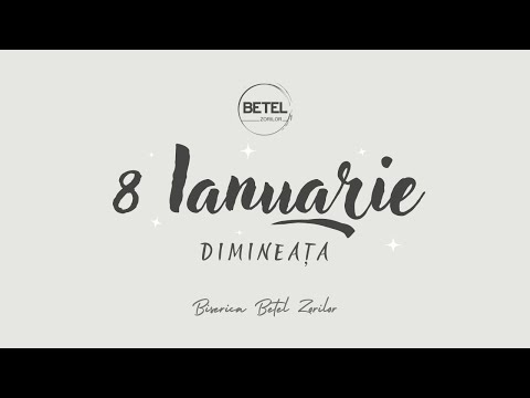 8 Ianuarie 2023 | Duminică dimineața | Cina Domnului
