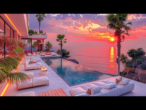 Bossa Nova Jazz and Mood Elevation at Sunset - Luxury Beachfront Resort with Smooth Jazz