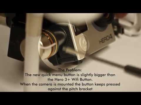GoPro Hero 4 Mounting on DJI Phantom 2 Zenmuse H3-3D Gimbal