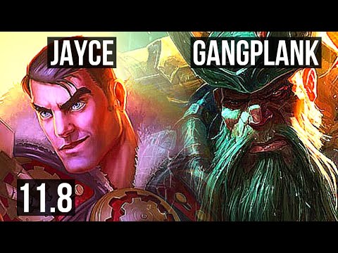 JAYCE vs GANGPLANK (TOP) | 6/0/0, 1.4M mastery, Dominating | BR Diamond | v11.8