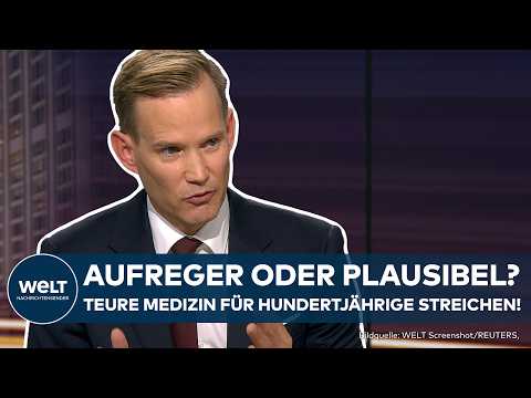 Video Thumbnail: BERLIN: Drogenbeauftragter Hendrick Streeck hinterfragt teure Medikamente für Hundertjährige