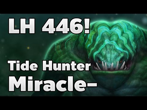 LH446! Tide Hunter Mid by Miracle- Ranked Match - Dota 2 RedArchon