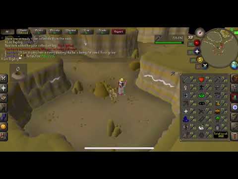 Rock golem mining pet osrs runescape