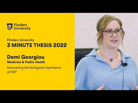 Flinders 3 Minute Thesis 2022 - Demi Georgiou