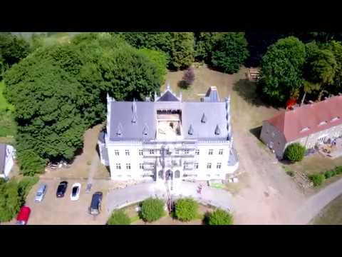 Schloss Wrangelsburg Dachspitzenmontage