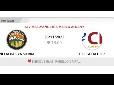 Alevin masc 11 B VILLALBA RYA SIERRA - CB GETAFE