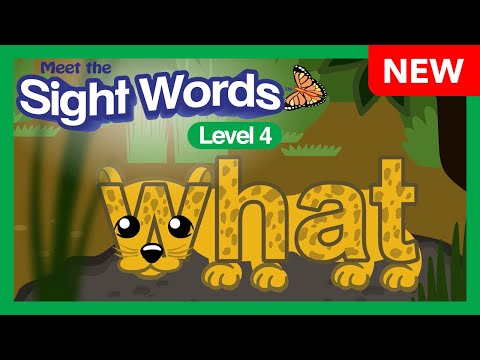NEW! Meet the Sight Words Level 4 - "what" | Preschool Prep Company