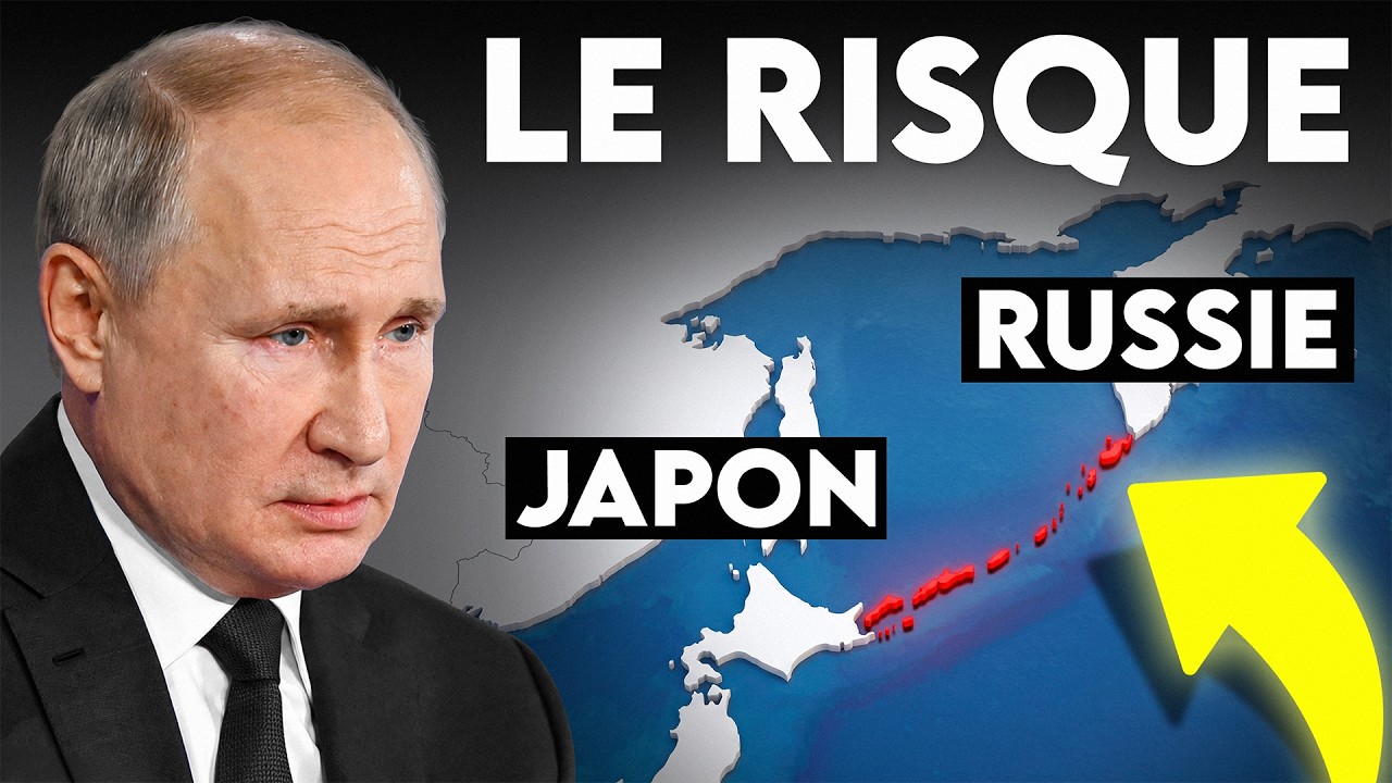 Illustration: Kouriles : Poutine pose un pied, le Japon s'étrangle