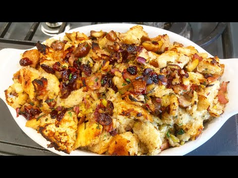 Chestnut Cranberry Stuffing (For Thanksgiving and Christmas :D)