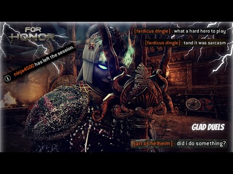 [ For Honor ] SALTY HIGH REPS Can't HANDLE My Moves | Gladiator Duels