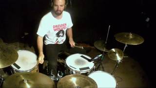 Throwing Punches Drums - Helmet cover