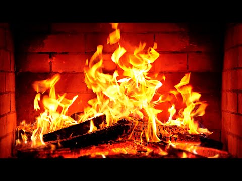 🔥 Fireplace 4K UHD! Fireplace with Crackling Fire Sounds. Fireplace Ambience