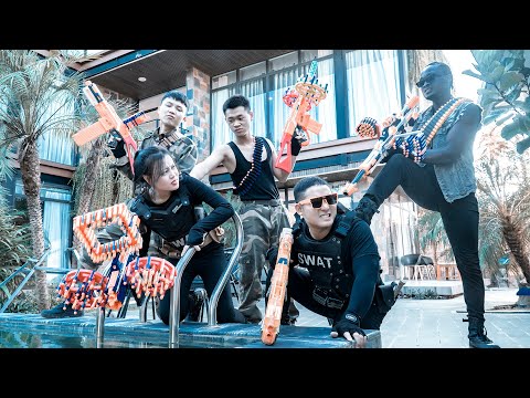LTT Game Nerf War : Defeat the Enemy Warriors SEAL X Nerf Guns Fight Crime Group Mr Zero