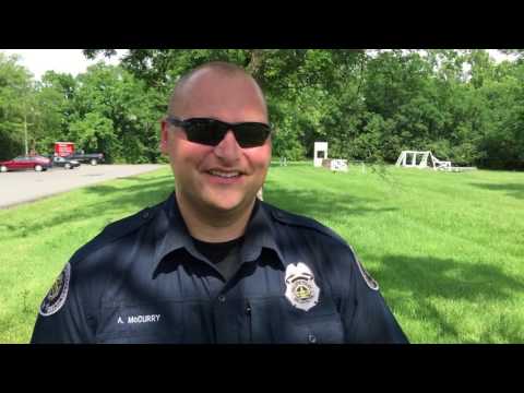 Police dog vs cuddly purple dinosaur