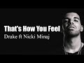 Drake Thats How You Feel